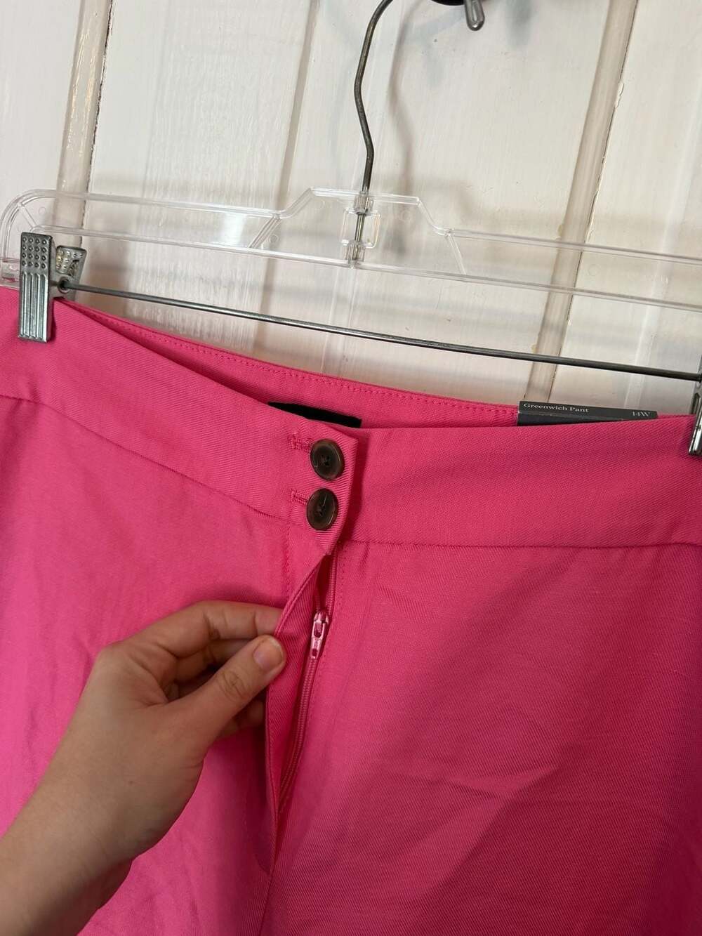 Talbots Greenwich Pants High Waist Wide Leg Pink 14W 14 Wide - Picture 3 of 10